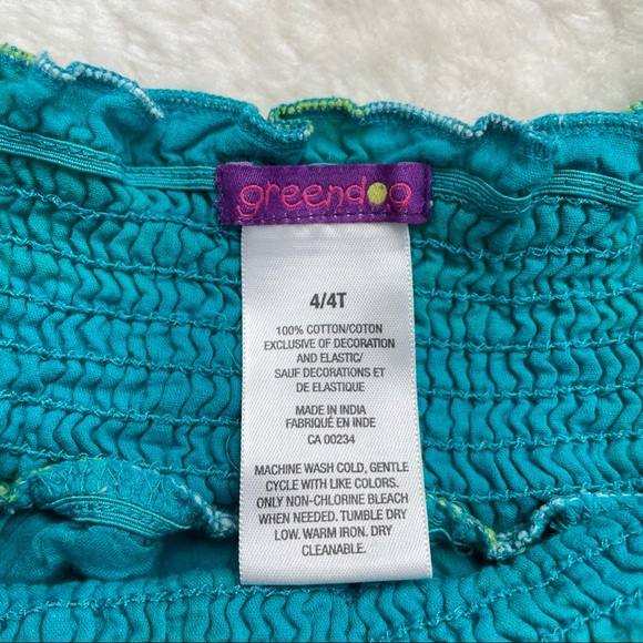 ⭐️2/15⭐️ 4T Green Gingham Girls Dress - Picture 3 of 5